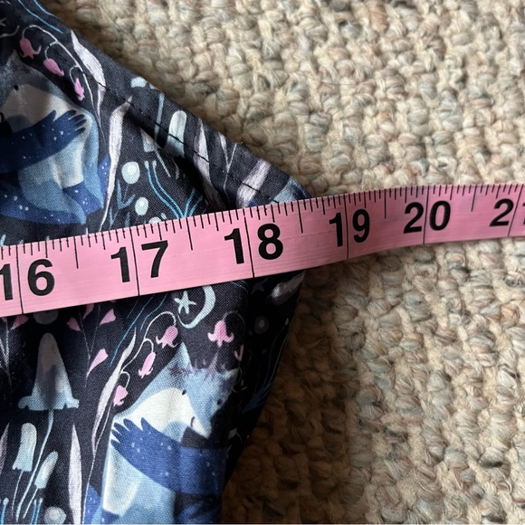 Retrolicious collar dress, wolf floral mushroom print - Picture 6 of 7